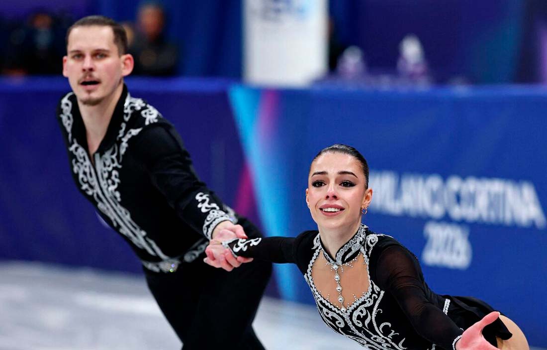 Шик и блеск! Первое в истории Армении выступление спортивной пары фигуристов на Олимпиаде